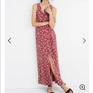 Madewell Tie-Waist Maci Dress in Vintage Daisies